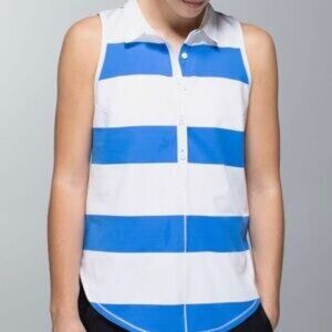 Lululemon hot hitter sleeveless polo shirt